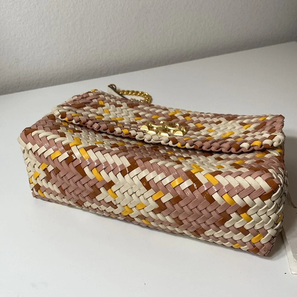NWT Tory Burch Kira Woven Small Convertible Shoulder Bag - Picture 5 of 12